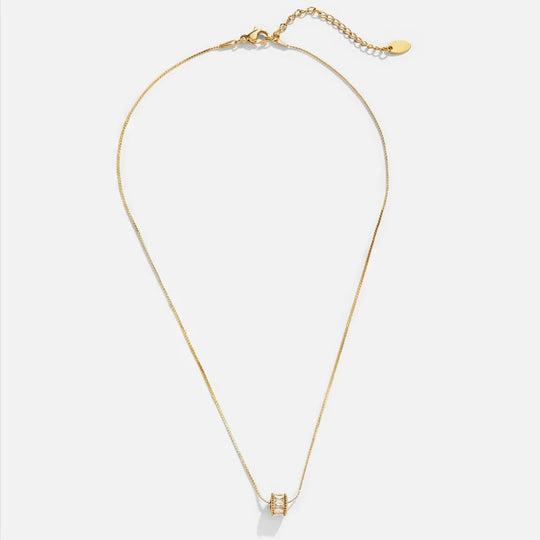 Gigi Crystal 18K Gold Hoop Earrings