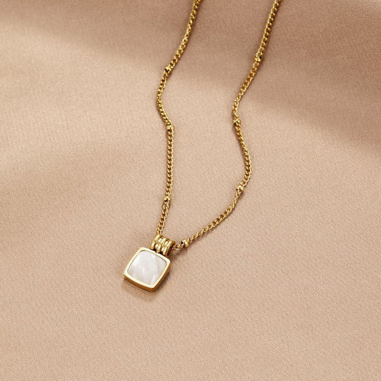 Lucia Black Pendant Necklace