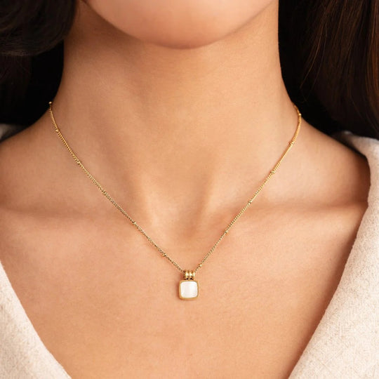 Lucia Black Pendant Necklace