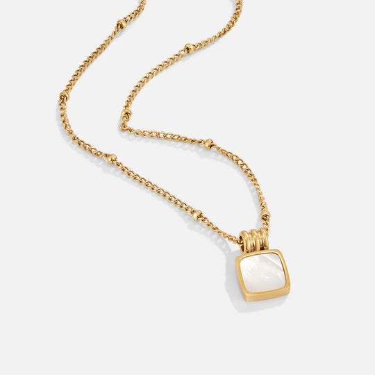 Lucia Black Pendant Necklace