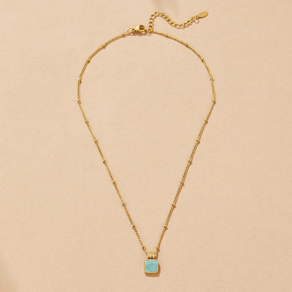 Lucia Black Pendant Necklace