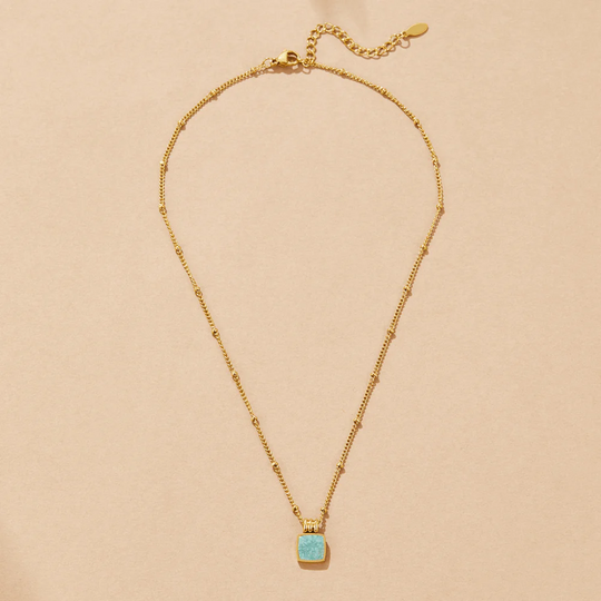Lucia Black Pendant Necklace