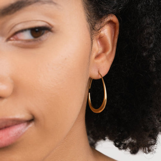 Nica Gold Hoop Earrings