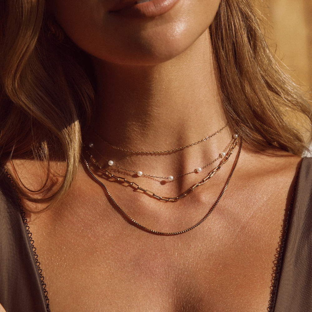 Nura Pearl 18K Gold Necklace