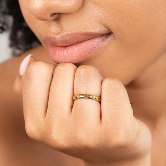 Tali Rainbow Crystal Ring